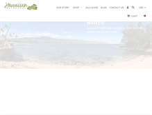 Tablet Screenshot of hawaiianbathbody.com